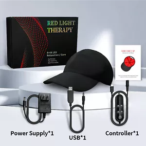 Cappello Terapia Luce Rossa 650nm&850nm Trattamento Perdita Capelli Tappo Crescita Capelli OV - Foto 1 di 13