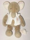 MiYim Simply Organic Tan Brown Elephant Cotton Plush Stuffed Animal Baby Toy 9"