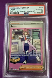 2025 Pokemon Prismatic Evolutions LACEY 175/131 Special Illustration Rare PSA 10 - Bild 1 von 2