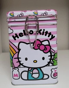 HELLO KITTY AUFKLAPPBARER BLECHKANISTER ROSA BRANDNEU  - Bild 1 von 8
