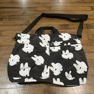 KIDROBOT Frank Kozik Smorkin' Labbit Black And White BAG - Picture 1 of 11