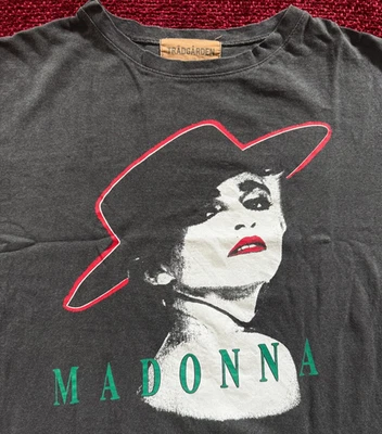 CAMISETA MADONNA PROMOCIÓN JAPÓN 1986 LA ISLA BONITA PUNTADA ÚNICA ÁLBUM AZUL VERDADERO LP Foto 1 de 4