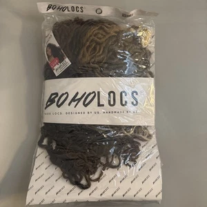 BOHOLOCS 6 Pack Boho Goddess Salted Caramel 2.0 Faux Locs + Jewelry Pack Dreads - Picture 1 of 5