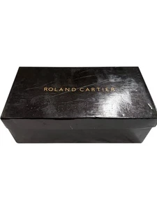 Roland Cartier Benito Black Leather Derby Dress Shoes UK9 - Picture 1 of 10