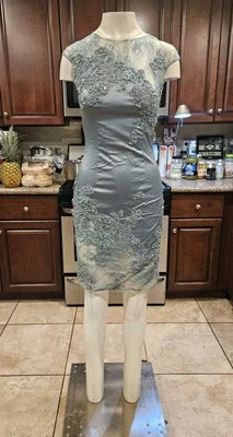 💥IMPRESIONANTE VESTIDO DE CÓCTEL MANDALAY Y2K J. JOYCE Noche Adornado POLAR #E 4 Foto 1 de 4