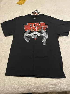 Camiseta Star Wars Antler Starship Expresiones Navidad Gráfico Negra Nueva Con Etiquetas Grande Foto 1 de 3