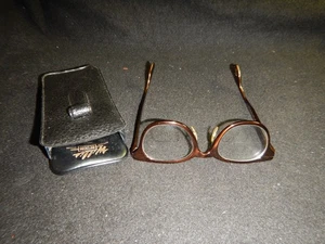 Mid Century 1950s bifocal US Pat eyeglasses Tura Inc RI metal frame Willis Optic - Picture 1 of 16