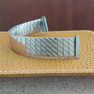 Винтажный ремешок для часов Duchess 1950-е из нержавеющей стали расширение ножницы США новые из старых запасов - Изображение 1 из 4