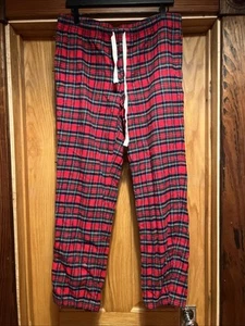 Vineyard Vines Men’s Plaid Flannel Pants Red Green Medium M Pajama PJ - Picture 1 of 3