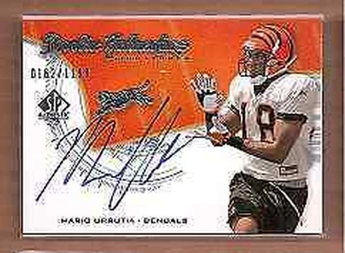 A9670- 2008 SP Authentic #210 Mario Urrutia RC Auto /1199 SAMPLE - Image 1 of 2