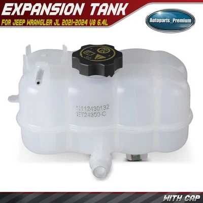 Front Engine Coolant Reservoir with Cap for Jeep Wrangler JL 2021-2024 V8 6.4L - Image 1 of 4