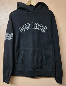 OVO Drake Hoodie Black Sweatshirt Octobers Very Own Embroidered Size Large - Picture 1 of 6