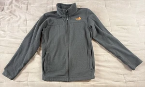 The North Face Boys Long Sleev Full Zip Up Fleece Jacket Black Size L (14-16) - Picture 1 of 12