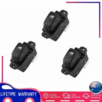 Interruptor de control de ventana lado del pasajero 3 piezas para Hyundai Sonata Elantra 2001-2006 Foto 1 de 4