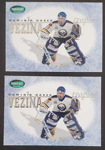1995-96 Parkhurst Dominik Hasek #5 0f 6 Inserts - Quantity 2