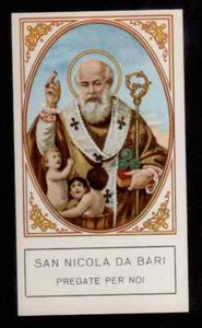 SANTINO HOLY CARD   Ediz.G mi Egim n°269 SAN NICOLA DI BARI