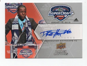 2012 Upper Deck MLS Super Draft auto Darren Mattocks Vancouver Whitecaps - Picture 1 of 2