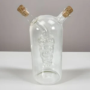 Öl Essig mundgeblasen Kunstglas Kruzifix Trauben innen - Bild 1 von 7