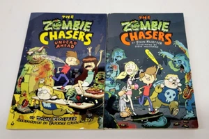 The Zombie Chasers Book 1 & 2 Undead Ahead 2010 Paperback Book Lot - Picture 1 of 4
