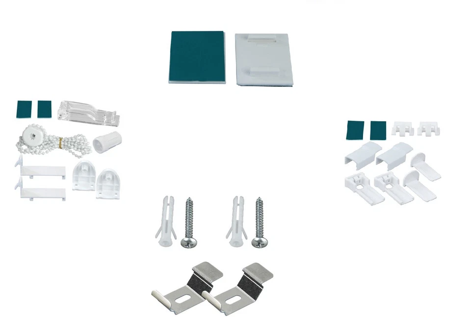 Ersatzteil Zubehör Set Klemmfix für Duo Doppelrollo und Plissee - Bild 1 von 1