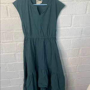 MIA JOY Teal Green V-Neck Tiered Ruffled Sundress size 10 - Picture 1 of 7