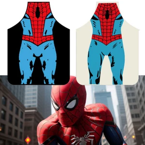 Spider-Man Marvel Comics Apron Smock Superhero Dinner Cooking Bar Cooking - Picture 1 of 7