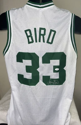 LARRY BIRD AUTOGRAPHED SIGNED BOSTON CELTICS JERSEY JSA WITNESSED COA - Image 1 of 4