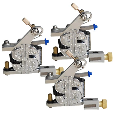 PAQUETE DE 3 Venta Caliente 10 Bobinas Envoltura Máquina de Tatuaje Forro Shader Bobina Ametralladora Y23 Foto 1 de 4