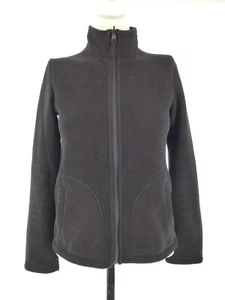 Uniqlo Fleece Jacket Black Full Zip Outdoor Warm Winter Womens Casual Sport XS - Picture 1 of 14