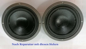2x Sicke für Magnat W165CP470G, W165P470, W160CP870, W185P870 inkl. Kleber - Afbeelding 1 van 3