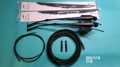 85 91 Chevy GMC Truck Blazer Suburban  Windshield Wiper Arm Set Blade Hose Kit Foto 1 de 4