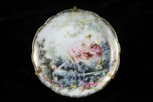 LIMOGES FRANCE REKAUSSE MAIN SMALL DISPLAY MINI CERAMIC PLATE ON STAND - Picture 1 of 7