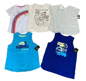 NEW GIRL XXL 18 lot of 5 summer tops t-shirts tank top - Picture 1 of 13