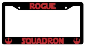 Rogue Squadron Black Plastic License Plate Frame SW - Picture 1 of 1