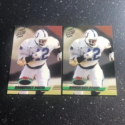 Roosevelt Potts RC 1993 Topps Stadium Club Football #349 NFL Indianapolis Colts - Image 1 of 2