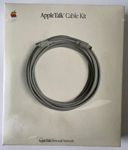New Sealed 1986 AppleTalk Cable Kit M2055 Apple Talk Personal Network - Rare NOS - Picture 1 of 7