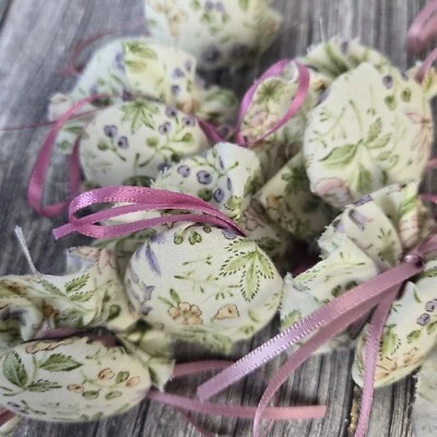 Vintage Knobs Cabinet Wood Fabric Covered Knobs Shabby Chic Drawer Knobs - Image 1 of 4