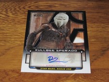 Star Wars Galactic Files 2018 Autograph Card Robert Nairne as Kullbee Sperado