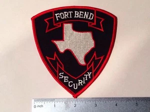 Fort Bend Security Patch BRAND NEW - Picture 1 of 1