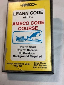 Cassette Ameco Code Course AGC-106 Extra Class QSO Course Cat#106-QT - Picture 1 of 4