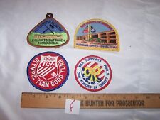 4 Vintage Boy Scout Patches NATIONAL OFFICE Desert Storm PHILMONT Olympics Lot F