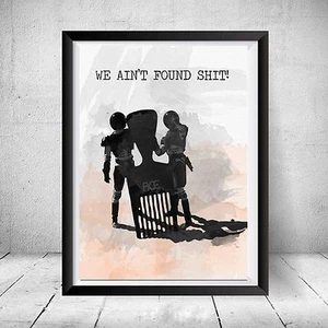 Spaceballs We Aint Found Shi Comb the Desert Watercolor Print Art Gift Quote Art - Picture 1 of 3