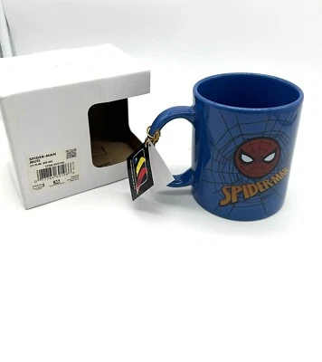 Caneca de cerâmica multicolorida 11 oz personagem e símbolo do Homem-Aranha Marvel 11 oz fluido - Imagem 1 de 4