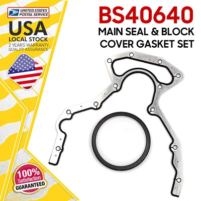 Kit de junta de cubierta de sello principal trasero del motor BS40640 para Chevrolet Corvette 1997-2016 Foto 1 de 4