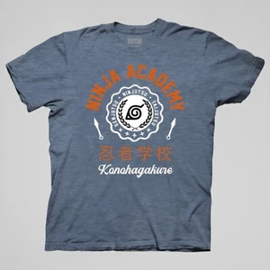 Camisa unisex azul brezo Ninja Academy Seal (Naruto Shippuden) - Imagen 1 de 2