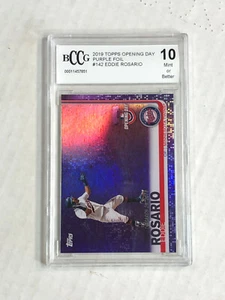 EDDIE ROSARIO 2019 Topps Opening Day PURPLE FOIL SP! BCCG GEM MINT 10! BRAVES! - Picture 1 of 4