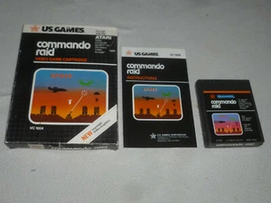 BOXED ATARI 2600 GAME COMMANDO RAID COMPLETE W BOX & MANUAL US GAMES - Picture 1 of 6