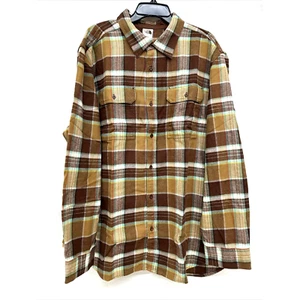 NWT The North Face Men’s Arroyo Flannel Shirt Brown Plaid- Size XXL - Picture 1 of 5