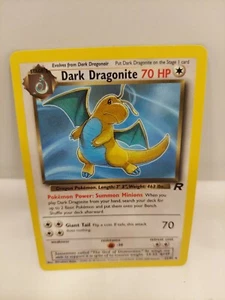 Pokémon TCG Dark Dragonite Team Rocket 22 Regular Unlimited Rare - Picture 1 of 3