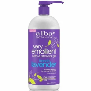 Alba Botanica Very Emollient French Lavender Bath & Shower Gel, 32 oz - Picture 1 of 1
